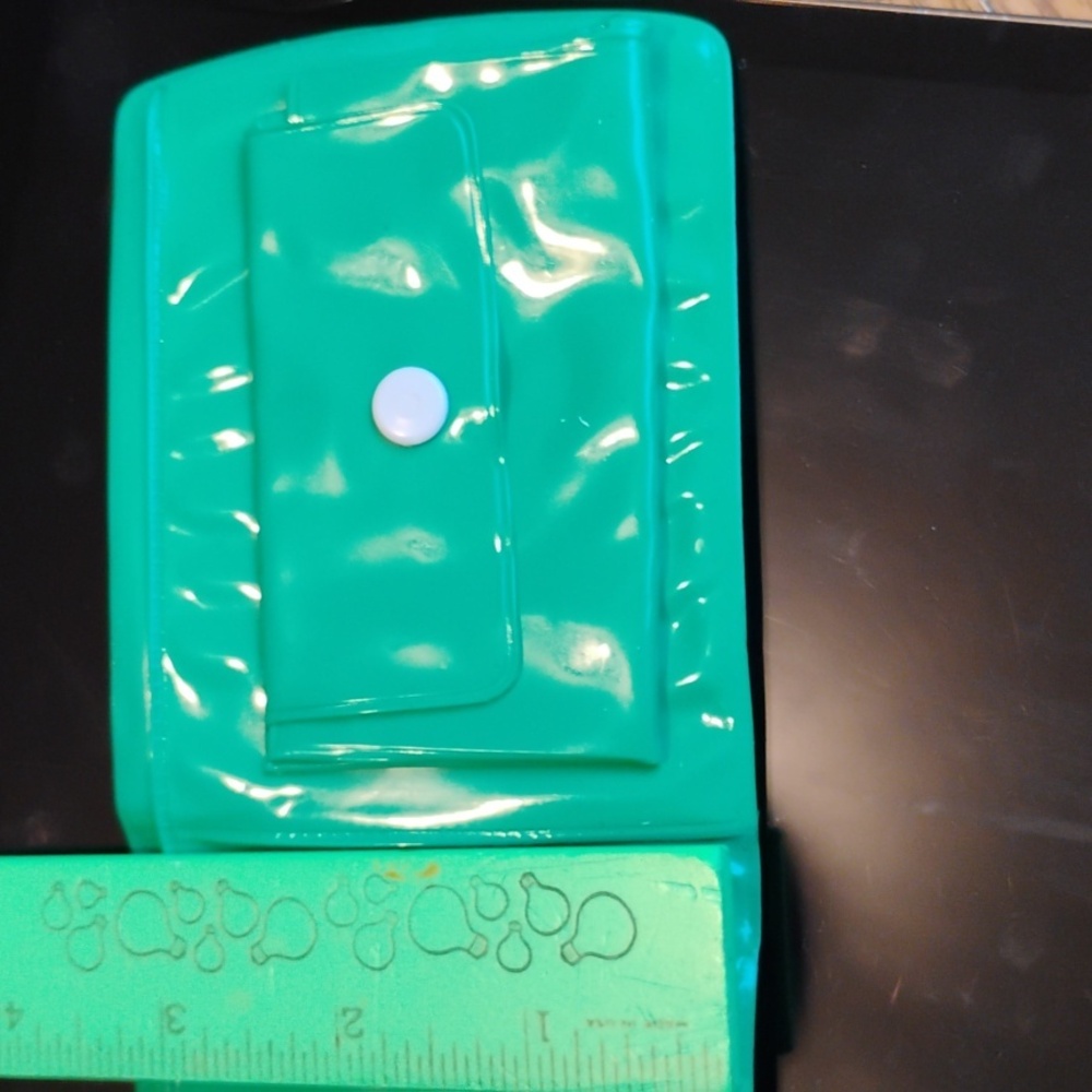 Power Rangers Mighty Morphin Saban Intl WALLET PATENT LEATHER GREEN 1993
